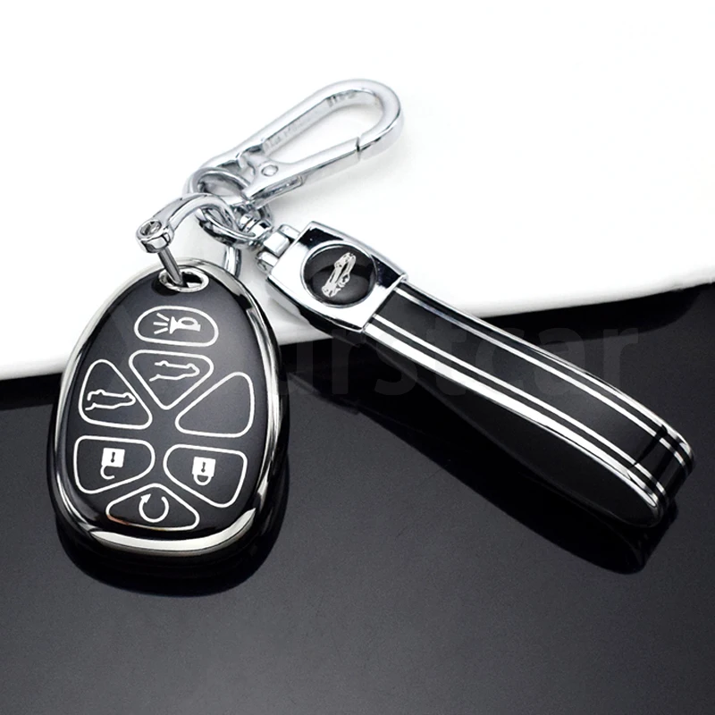 

Чехол из ТПУ для автомобильного дистанционного ключа, чехол для Chevrolet Tahoe Suburban Gmc Yukon Cadillac Escalade, держатель для брелока, сумка, аксессуары