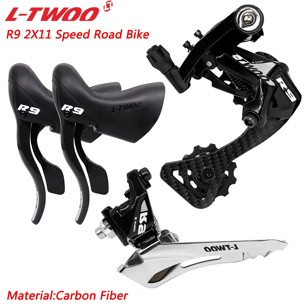 

LTWOO R9 2x11 22 Speed Groupset Carbon Fiber Shifter Lever Front Rear Derailleur Road Bike for SHIMANO Bicycle Kits