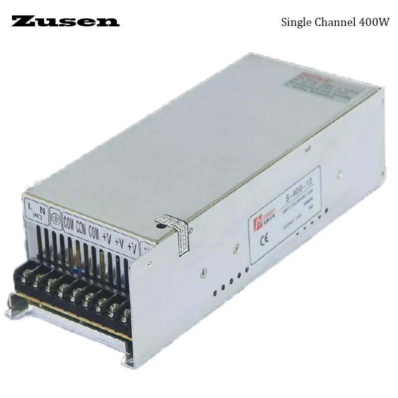Zusen S-400W Single Channel Output Switching Power Supply Convert to12V 15V 18V 24V 36V 48VDC