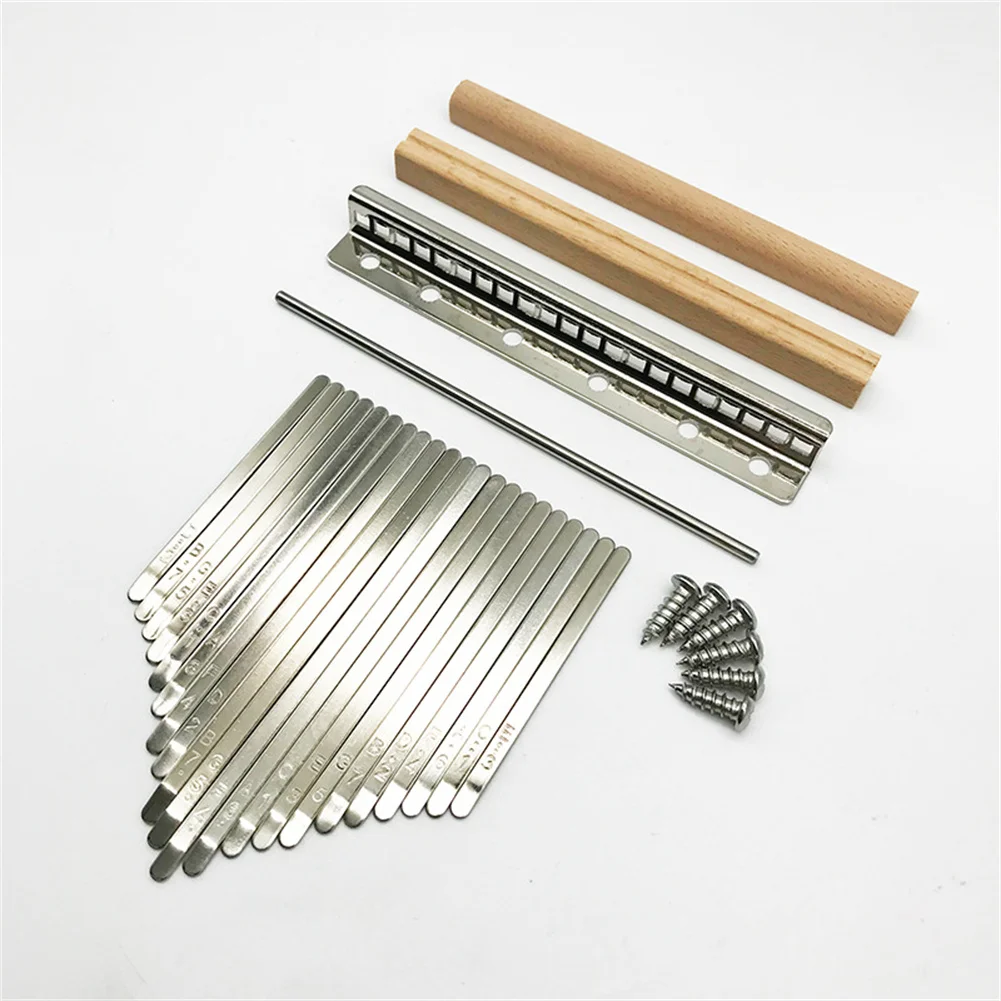 

DIY Kalimba Shrapne 21 Key Set Thumb Piano Shrapnel Set DIY Metal Buttons Finger Piano Replacement Part Instrument Accessories