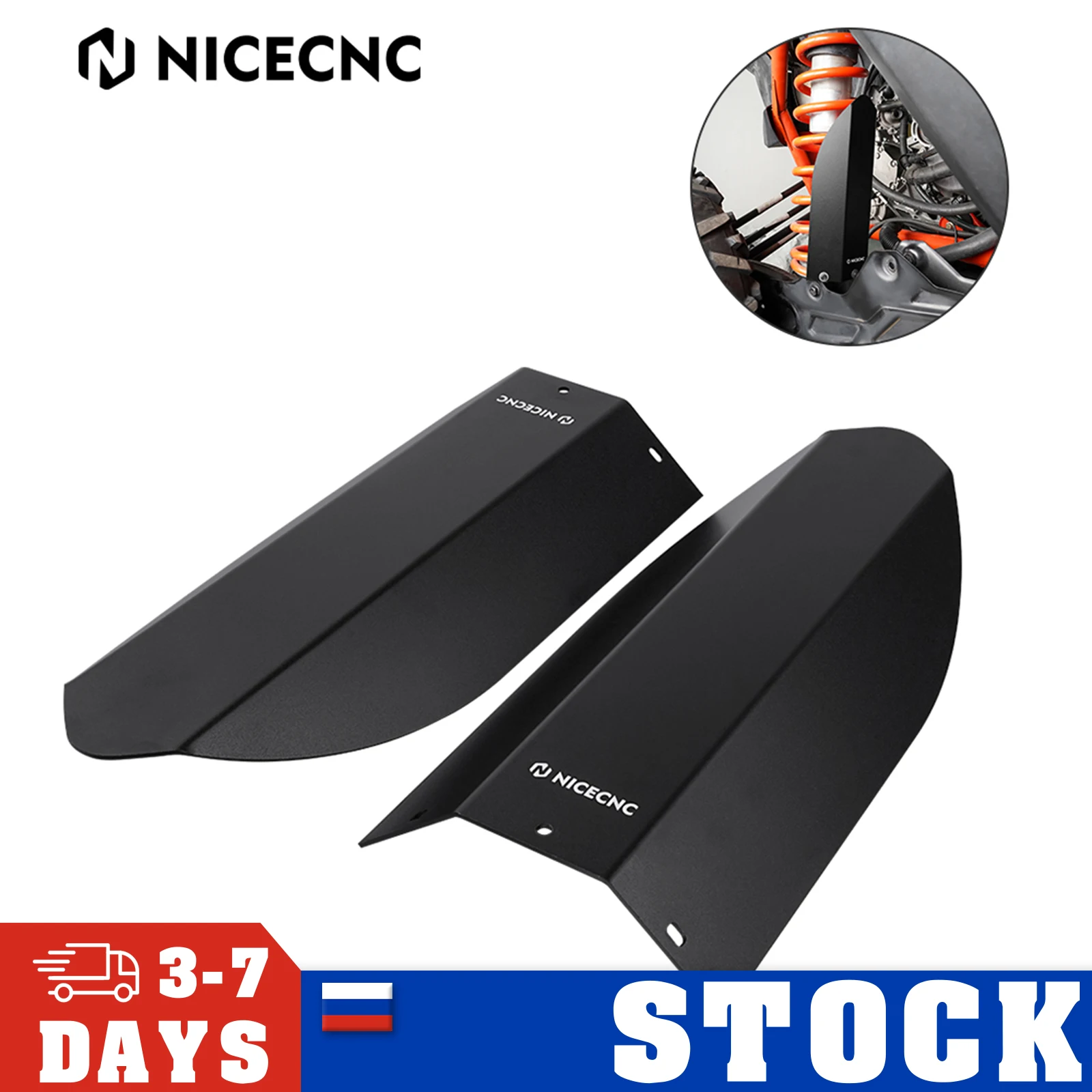 

NICECNC UTV 1Pair of Aluminum Shock Guards Protector Cover For Can Am Maverick X3 Max R 2017-2023 Accessories Black Blue Red