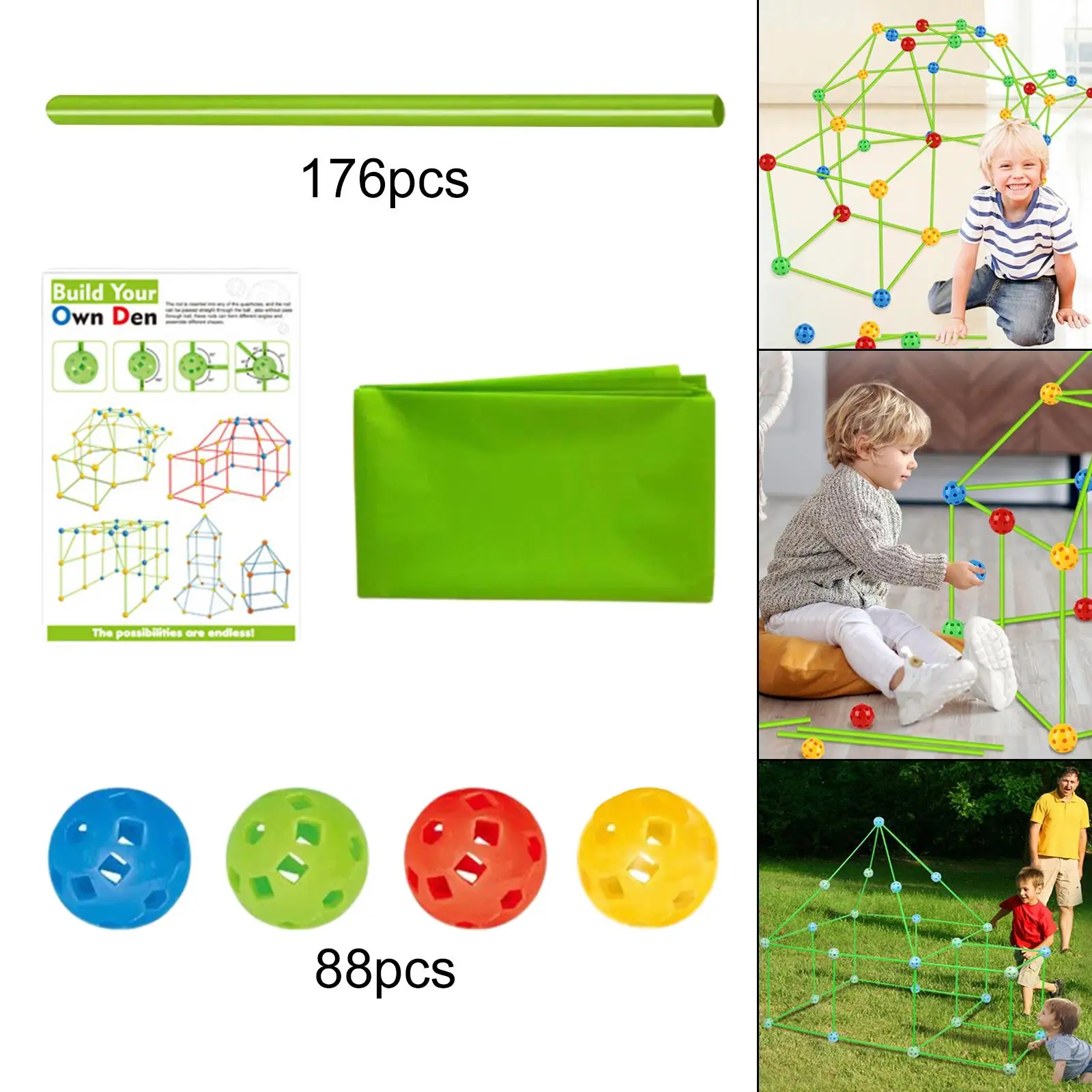 

Конструктор «сделай сам», набор для строительства форта, игровой домик, форты, строительные замки для детей