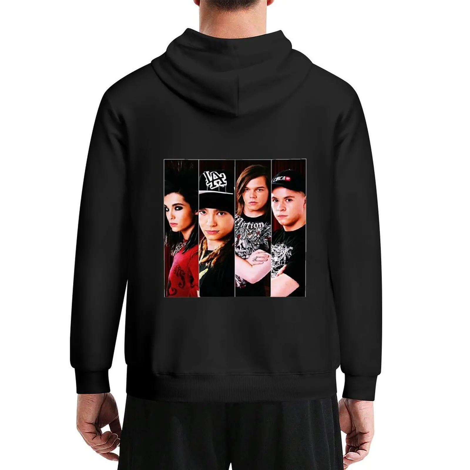 Фото Толстовка с капюшоном сборной Tokio Hotel, футболки с рисунком, мужское пальто, мужская одежда, толстовка с капюшоном в стиле аниме №1