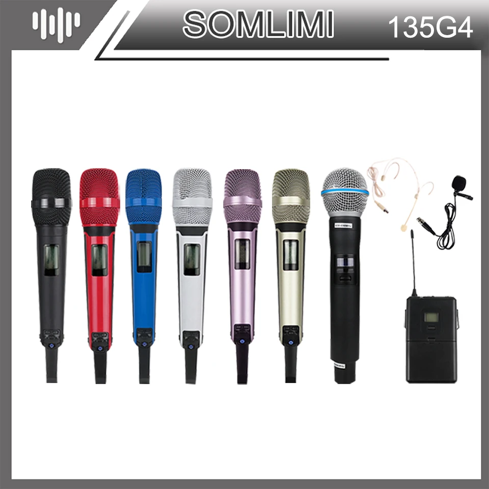 

SOM 135G4 один ручной микрофон, несколько цветов, высокое качество