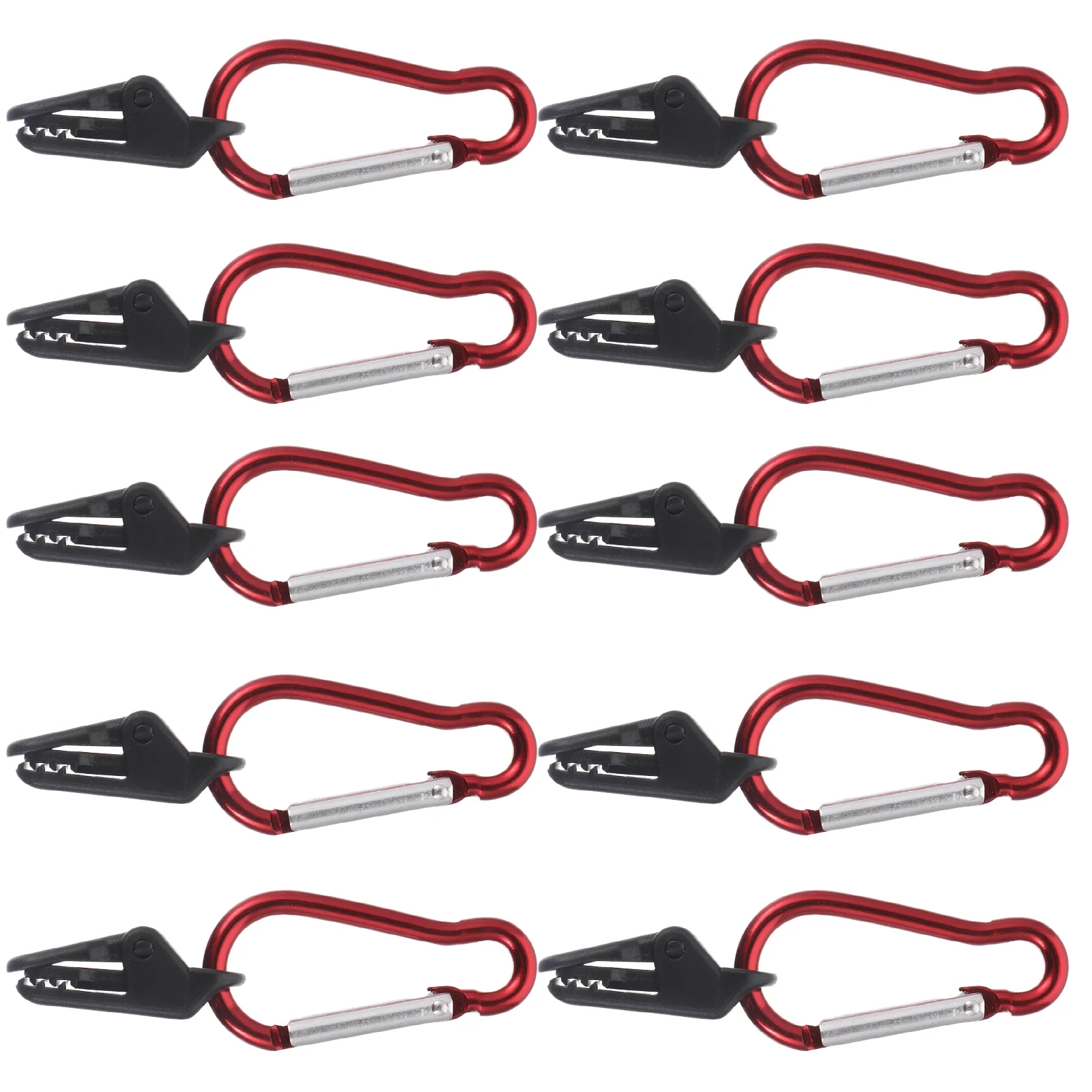 

10 Sets Securing Clip Camping Tarps Windproof Teeth-Shaped Clamps Accessories Canopy Clamp Clip Plastic Tent Buckle Clips