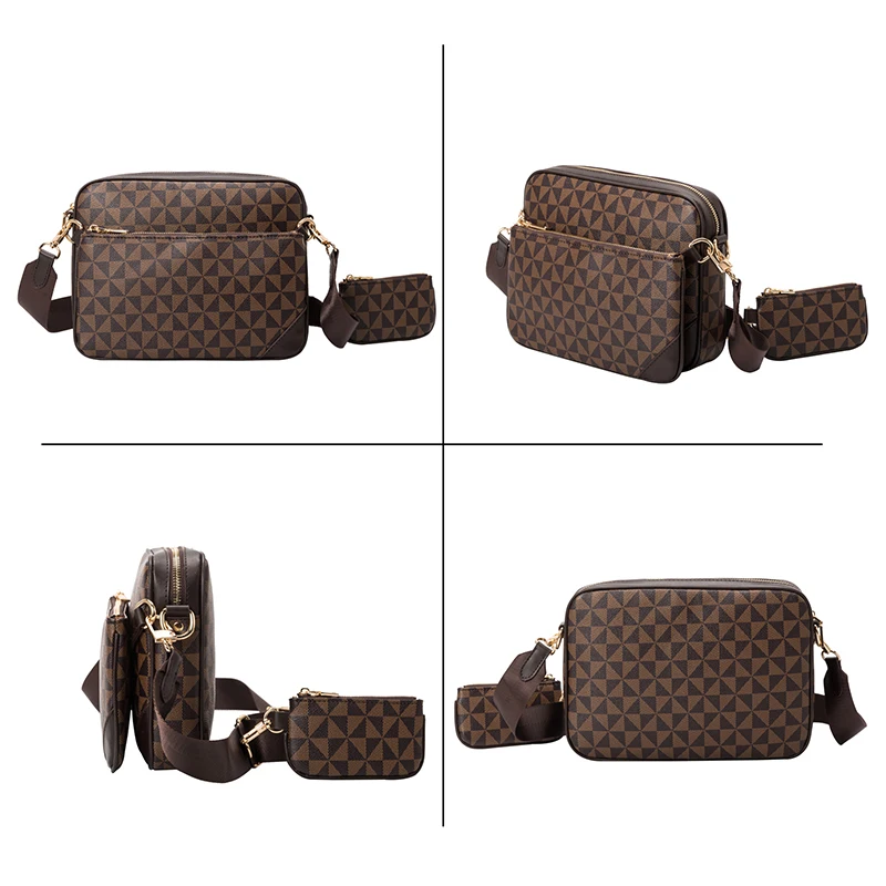 Men's Shoulder Bags Crossbody Bag Fashion Handbags Luxury Brand Women Messenger Bags 3-In-1 Vintage Sling Bags