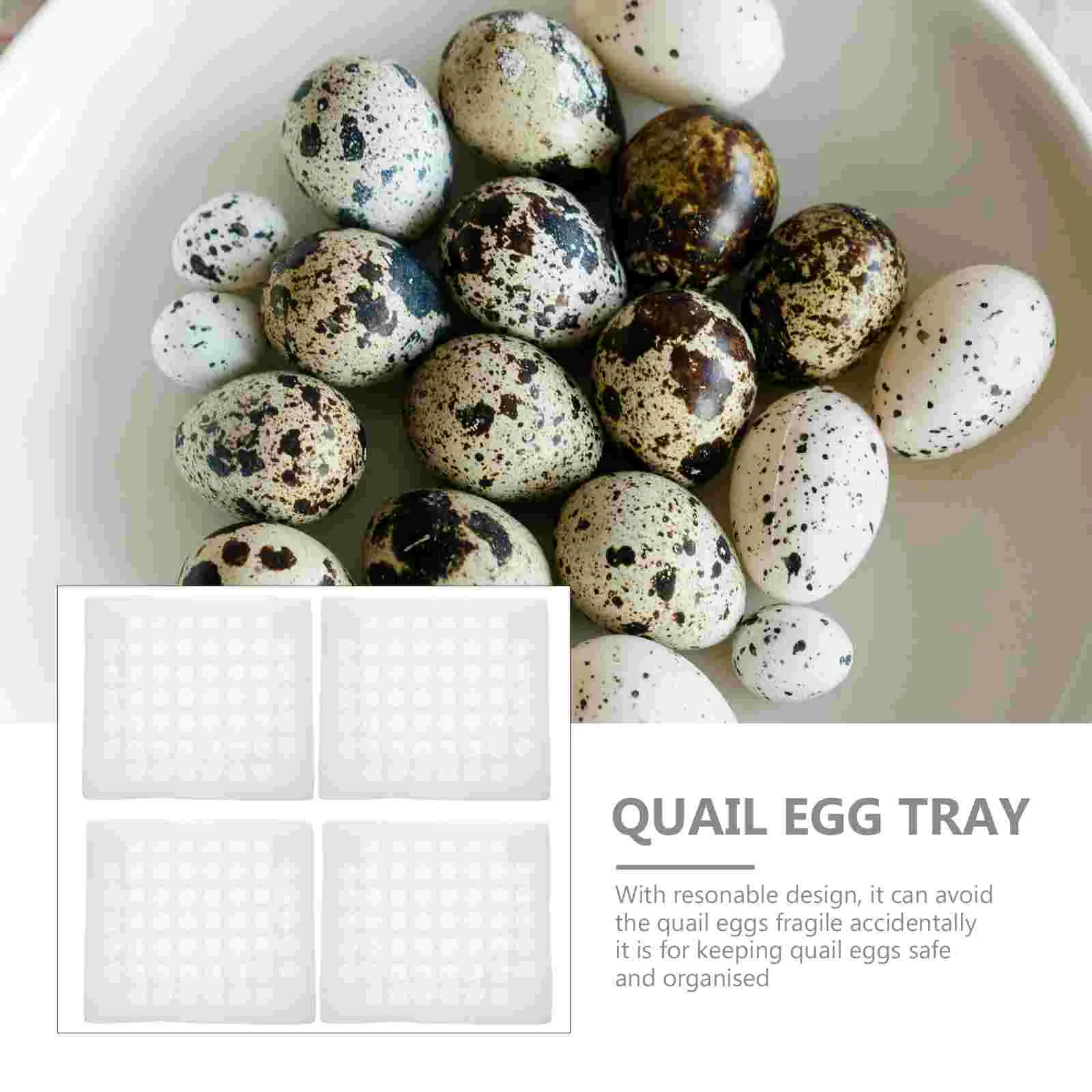 2 комплекта Quakeproof Egg Box Поднос для перепелиных яиц Картонный контейнер хранения