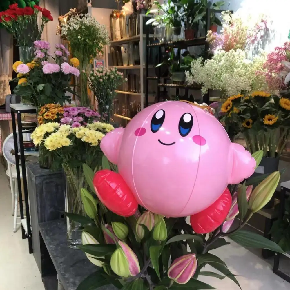 

1PCS 35CM Cartoon Anime Character Star Kirby Silicone Balloon Kids Birthday Party 3D Candy Baloons Decoration Accessories Gift