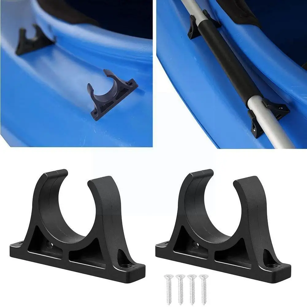 

1Pair Kayak Paddle Clips Durable Plastic Paddle Oar Holder Clips Keeper for Kayaks Rowing Boats Accessories C4I1