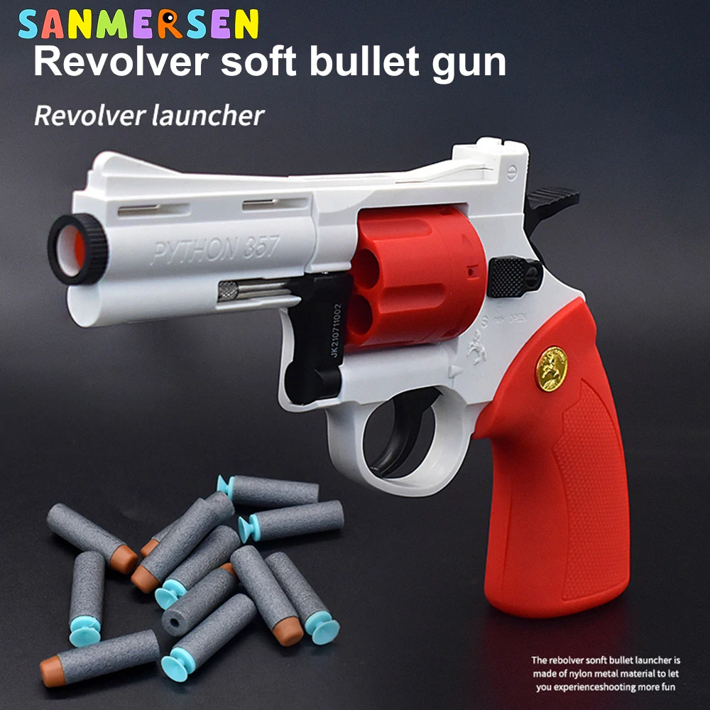 

Shell Throwing Soft Bullet Gun Toy Foam Ejection Toy Foam Darts Blaster Pistol Manual Airsoft Gun Weapon Toys For Boys Kid Adult