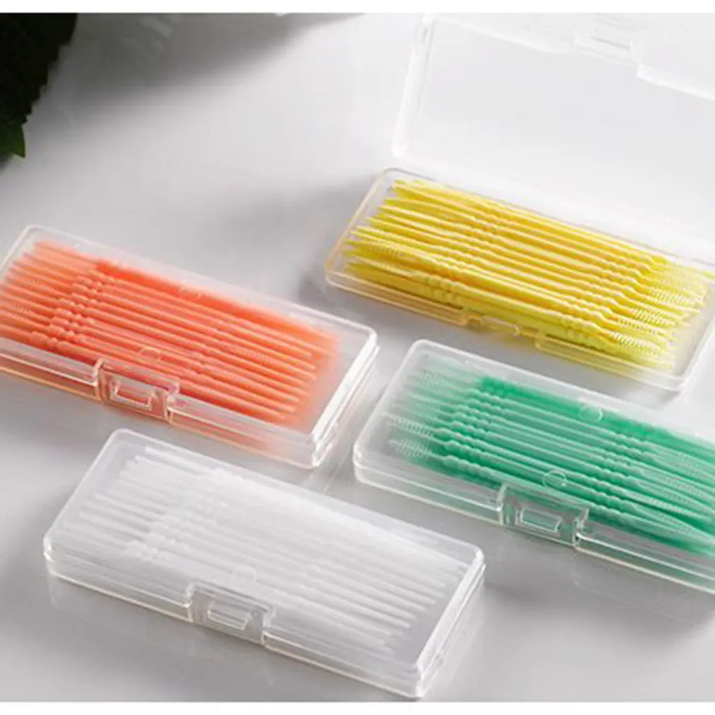 

40PCS/SET Portable Size Plastic Tooth Floss Hygiene Dental Floss Interdental Toothpick Healthy for Teeth Cleaning Oral Care