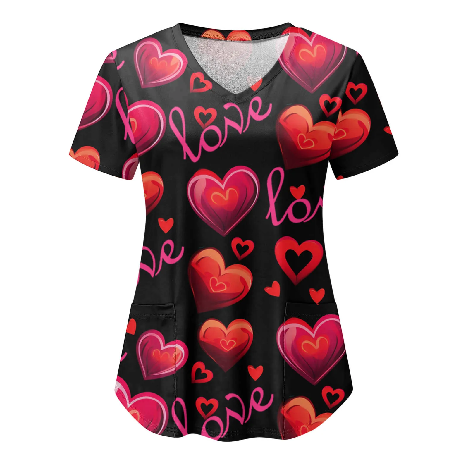 Женская медицинская Униформа с надписью Love