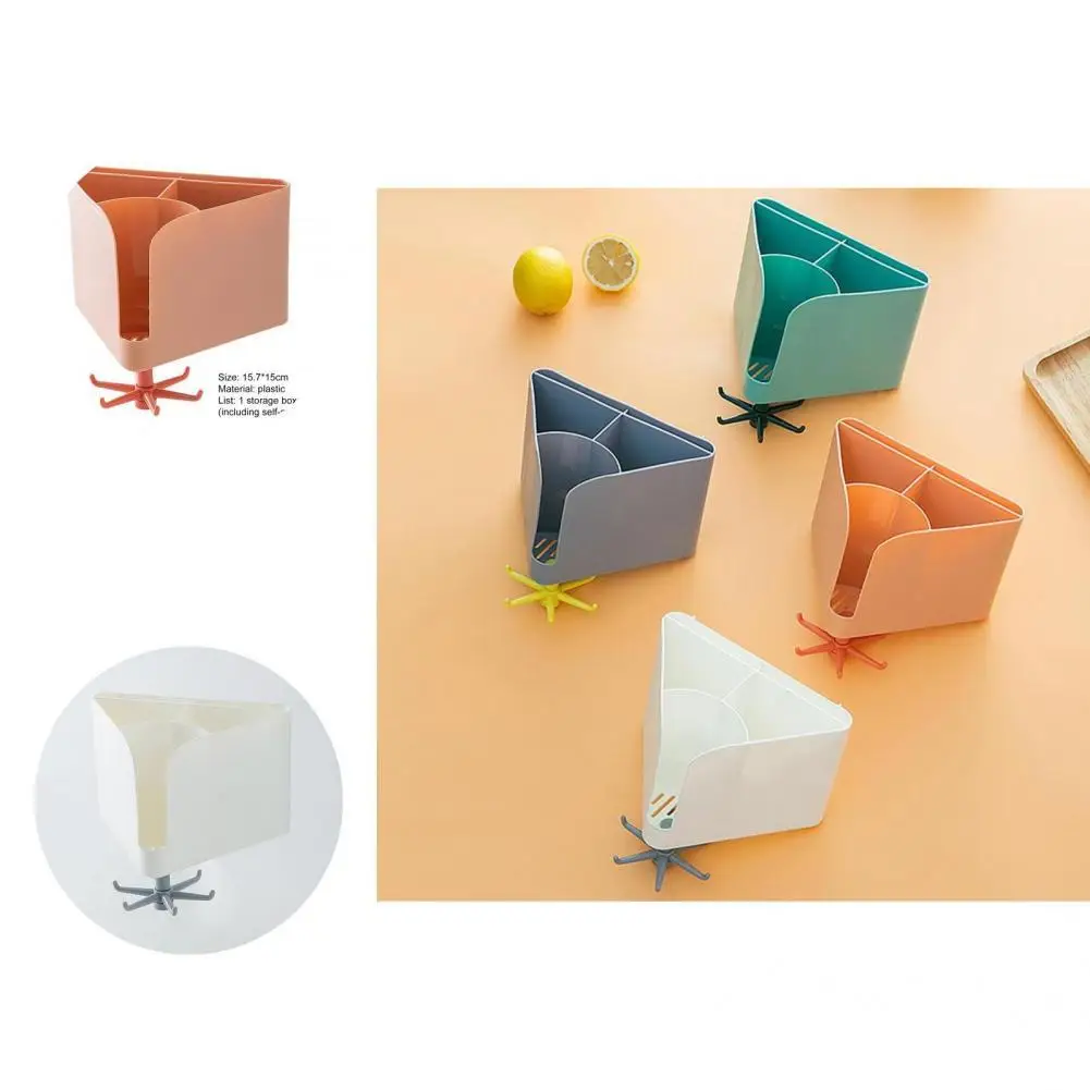 

Punch-free Plastic Practical Individual Grid Utensils Rack for Home