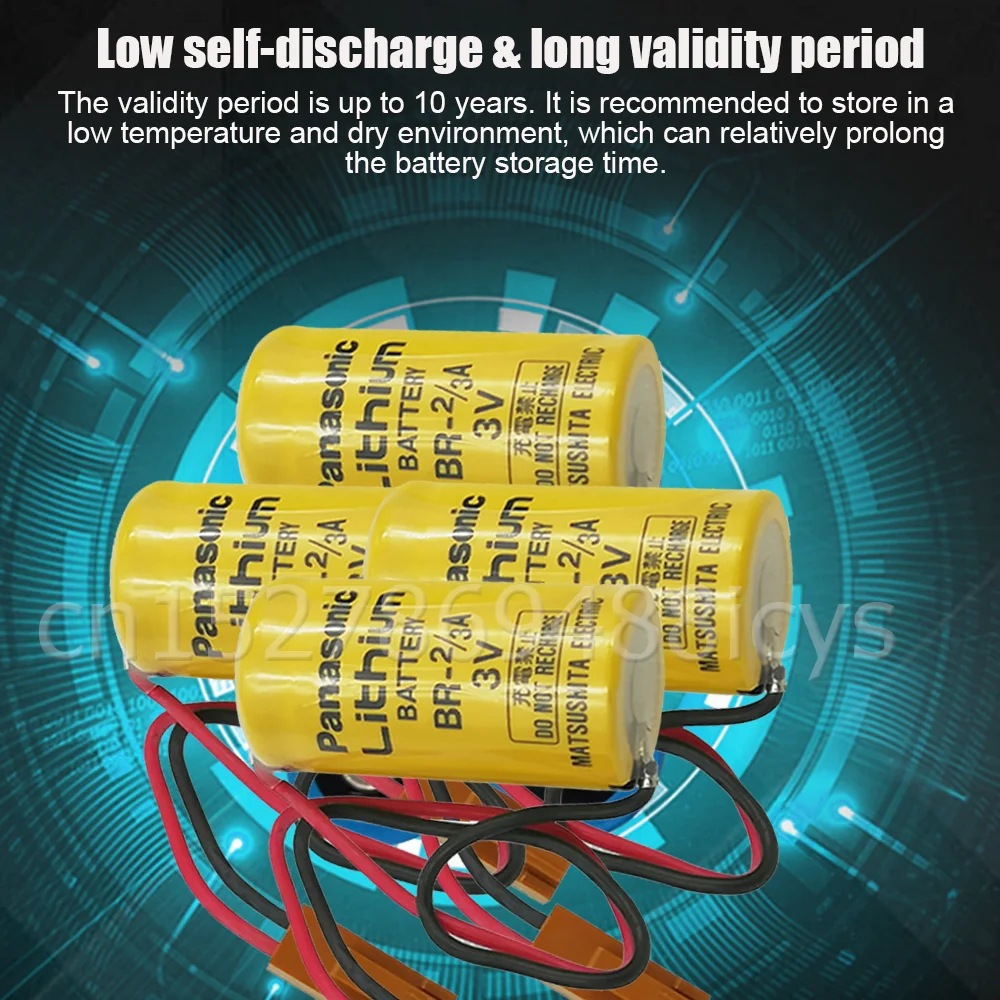 10 шт. оригинальные литиевые батареи Panasonic BR-2/3A 17335 3V 1200mAh с коричневой вилкой для