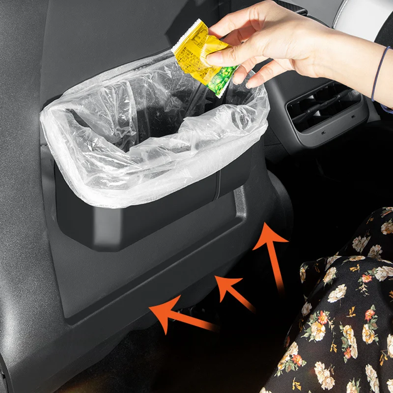 

Car trash can Waterproof lazyback Car Trash Can Back Seat Hanging Storage Pocket Car Accessories for Tesla Model 3 Y