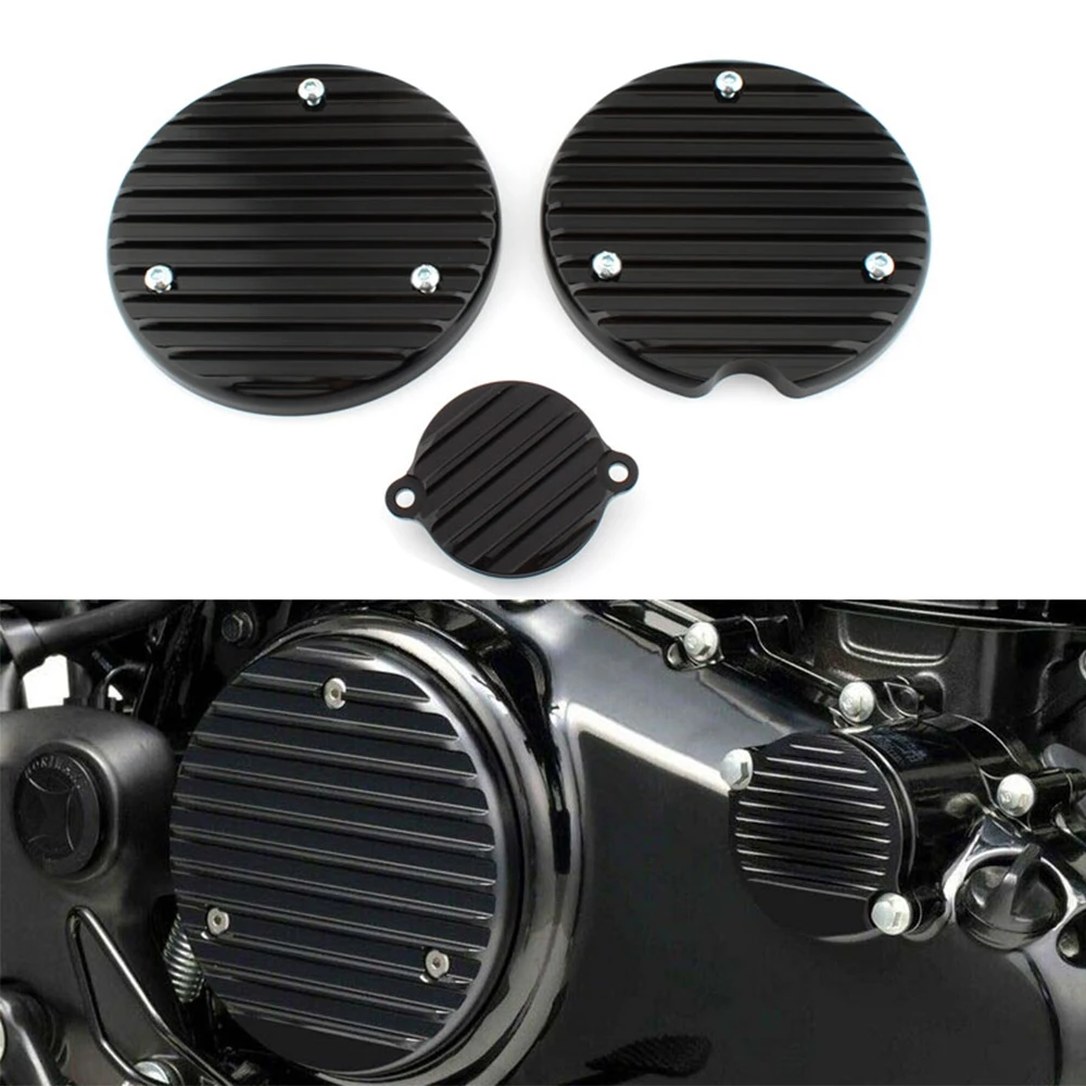 

For Honda GB350 NC59 Motorcycle Engine Guard Cover Black Silver CNC Aluminum Alloy Durable Para Filter element cover Accesorios