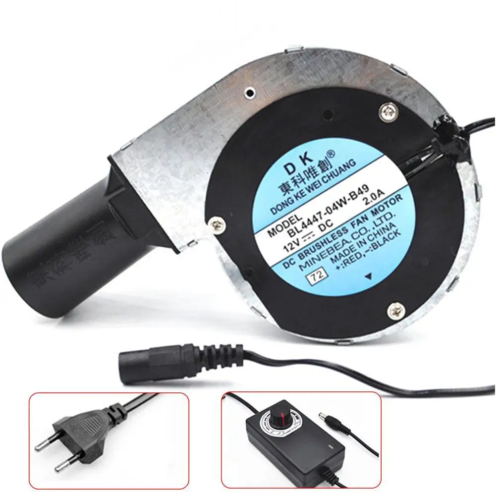 

DC12V 2A BBQ Blower Fan Charcoal Chimney Starter PWM Fans Smoker Fan Electric Blower AC Ajustable Controller Fans