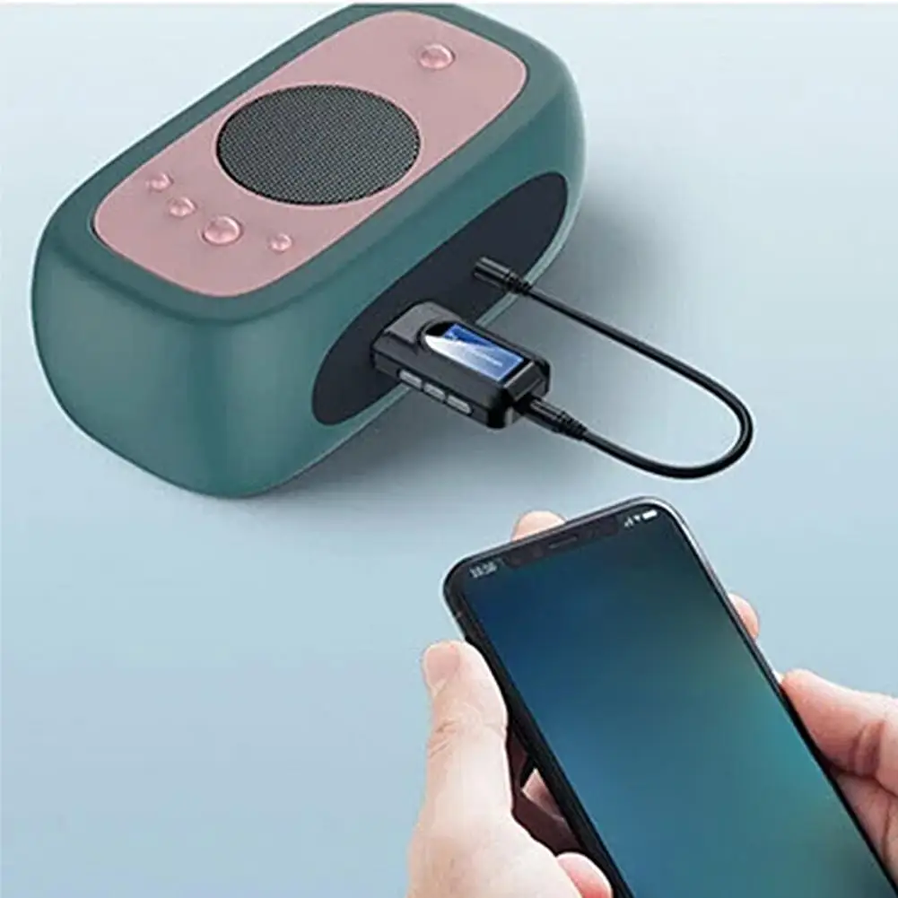 Bluetooth 5 0 Usb аудио передатчик приемник ЖК-дисплей 3 мм Aux Rca стерео беспроводной