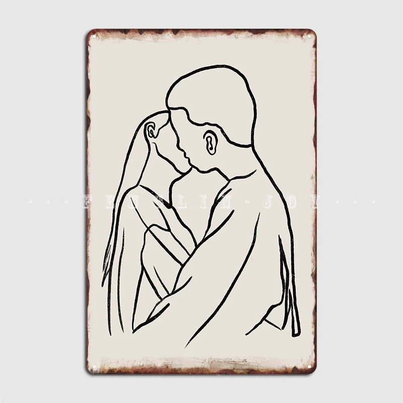 

A Kiss Metal Sign Wall Cave Classic Living Room Wall Plaque Tin Sign Posters