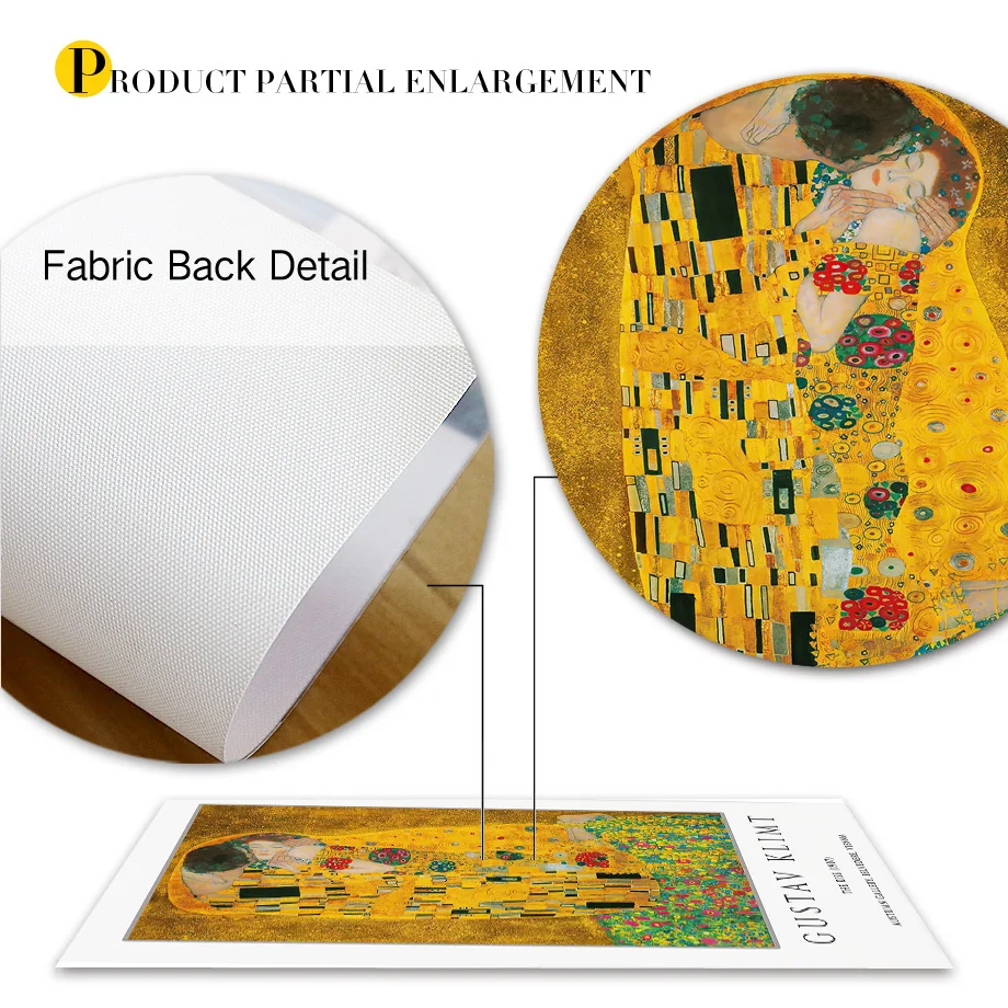 Настенная картина Gustav Klimt Kiss The Tree Of Life Athena постеры и принты на холсте в