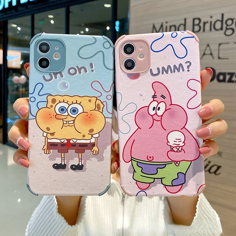 

IPhone 13 12 11 6 6s 7 8 Plus X XR 11Pro XS Max Four Corners Shockproof Phone Case Cartoon Cute Soft TPU IPhone Series Case