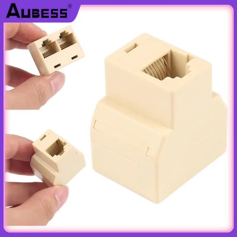 

Lan Port Rj45 Female Plug Adapter Extender Cat5 6 Lan 8p8c Modula Network Splitter For Laptop Connector Adapter 1 To 2 Socket