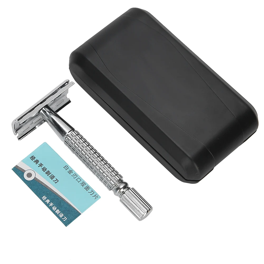 

Safety Razor Stainless Steel Portable Classic Double Edge Safety Shaving Razor for Men