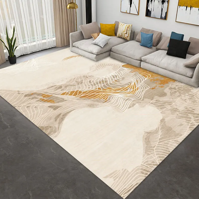 

Modern Minimalist Living Room Sofa Carpet Wabi-sabi Home Large Area Art Bedroom Decoration Rug Style Hotel Non-slip Floor Mat