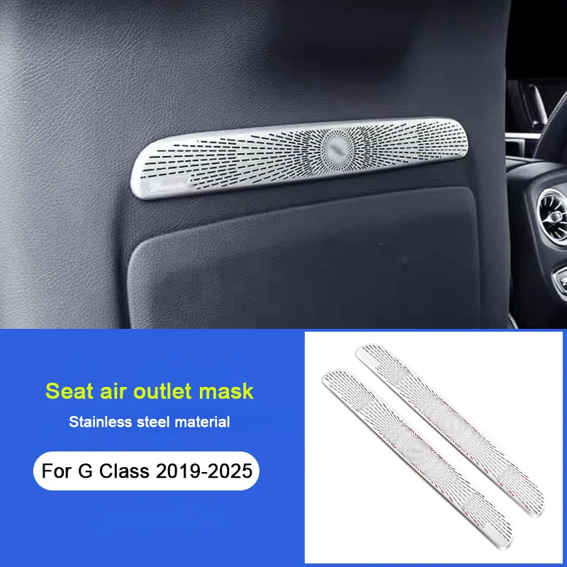 

Для Mercedes Benz G Class W463 AMG G63 2019-2025, центральная панель автомобиля, звуковая крышка динамика, рамка для выпуска воздуха, аксессуары для интерьера