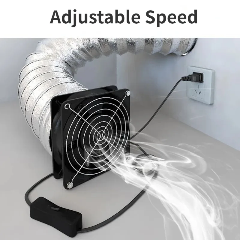 Мощный Домашний Вытяжной Вентилятор Для Кухни И Ванной Комнаты С Регулируемой