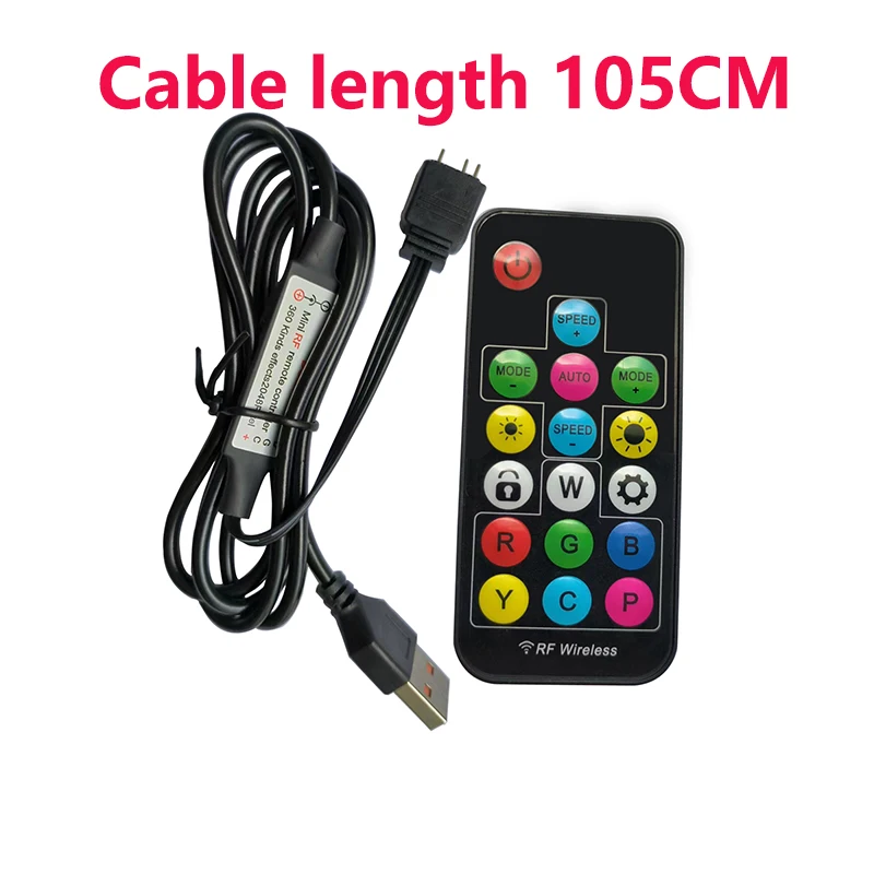 

5 В ARGB 3-контактный контроллер USB/SATA/Molex, регулятор освещения интерфейса питания, можно использовать без необходимости для материнской платы компьютера