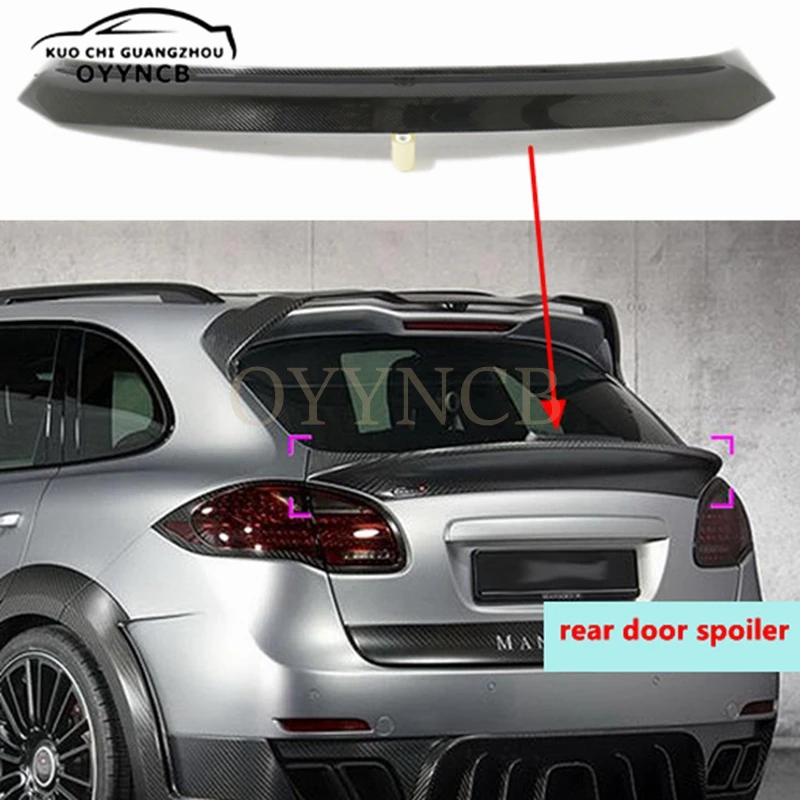 

High Quality Forged carbon & Carbon Fiber Material Rear Trunk Roof Spoiler Wing Fits For Porsche Cayenne 958 2011 -2014