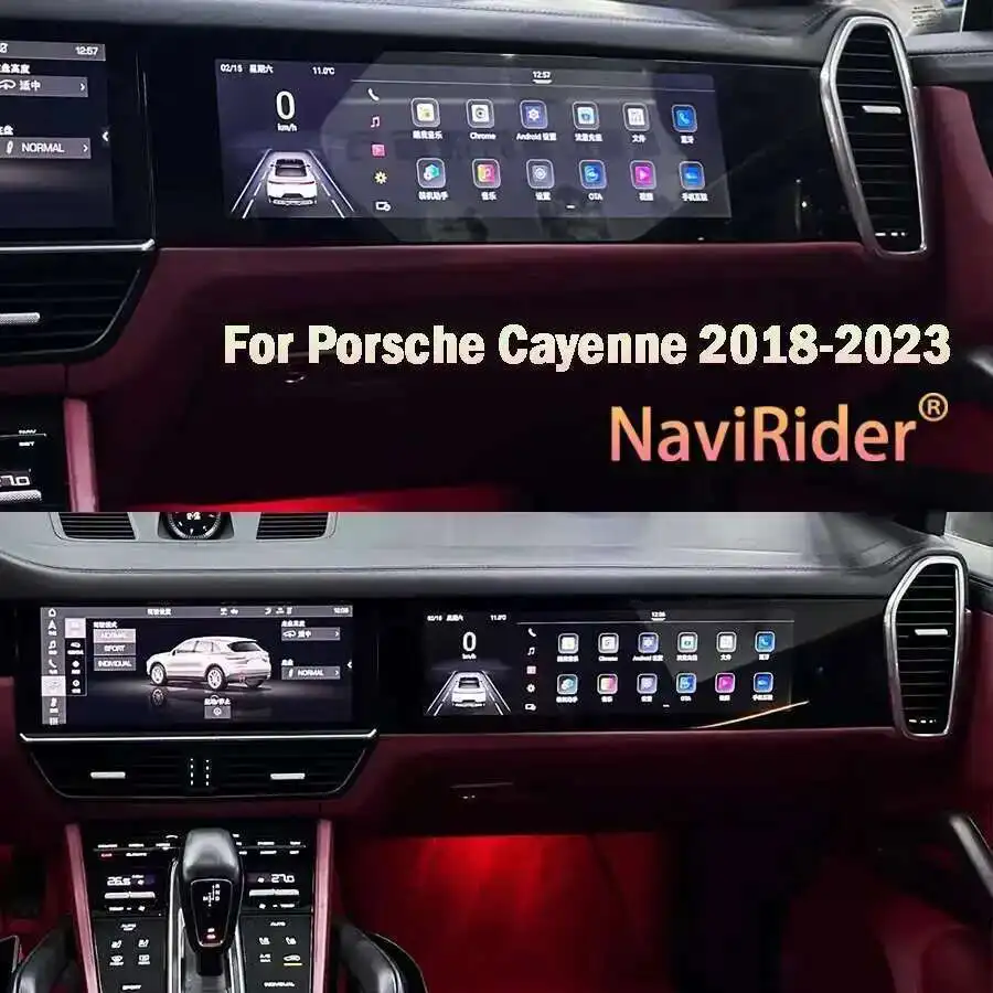 

Новый автомобильный Copilot Carplay Android-экран для Porsche Cayenne 2018-2023 Автомобильный GPS-навигатор Мультимедийный плеер Радио Медиа HeadUnit