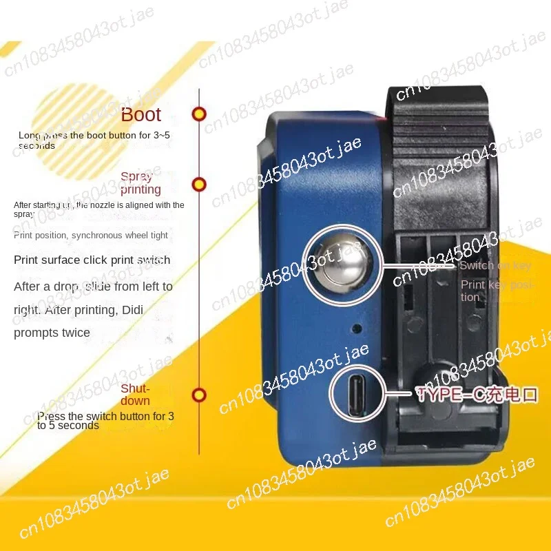 Полностью автоматическая ручная машина для кодирования Струйный принтер Дата