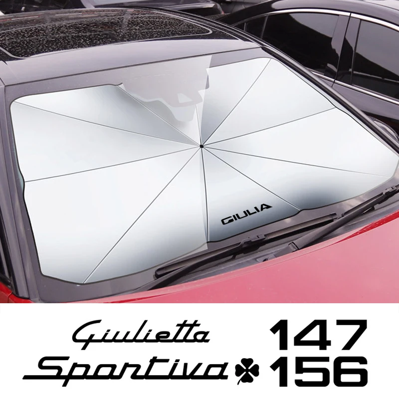 

Car Sunshade Umbrella for Alfa Romeo 159 147 Giulietta Stelvio 4C MITO 156 Giulia Sportiva Car Windshield Sunshade Umbrella