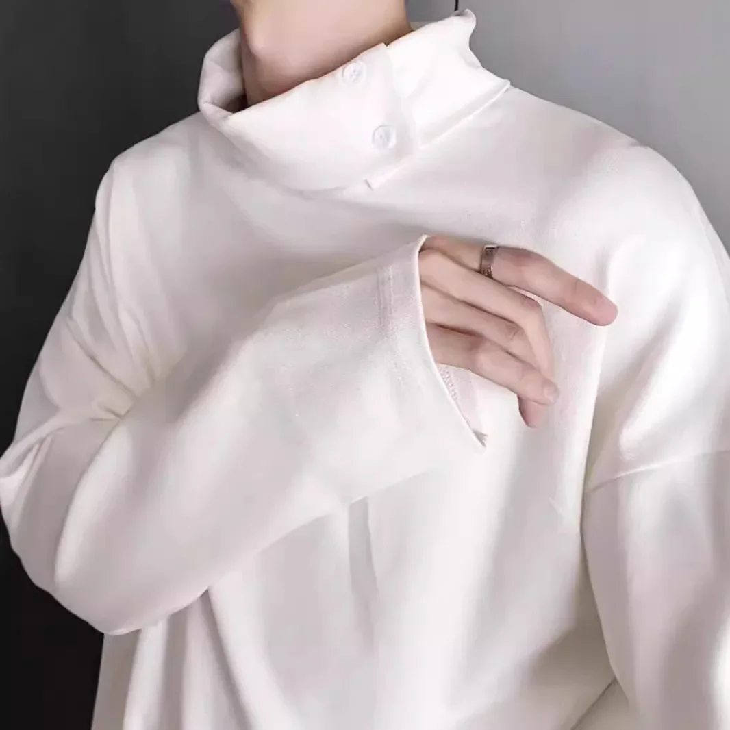 Весна-осень Мужская футболка NicheVintage в горном стиле Повседневная с длинными