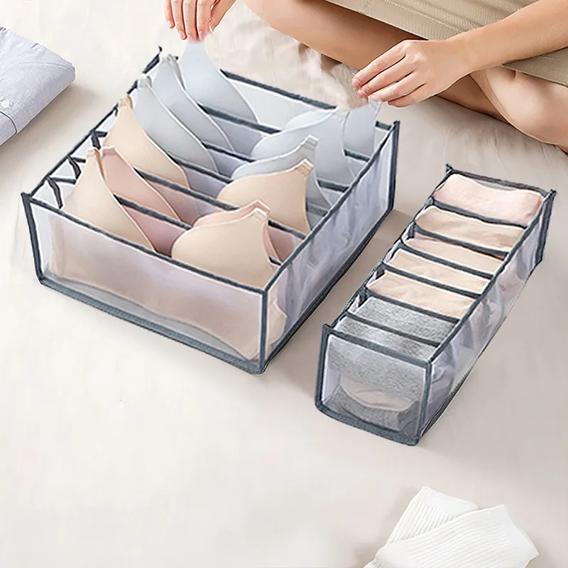 

3Pcs Underwear Bra Organizer Storage Box 5 Colors Drawer Closet Organizers Boxes For Underwear Scarfs Socks Bra Dropship