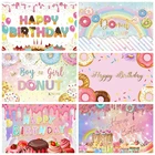 Магазин конфет пончиков Детский День Рождения фотография Фон фотосессия вечеринка Декор фон фотостудия фотографический фон реквизит