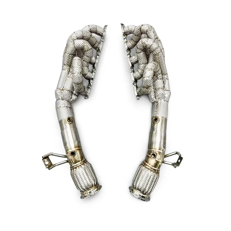 Автомобильная выхлопная труба из нержавеющей стали с теплозащитным экраном