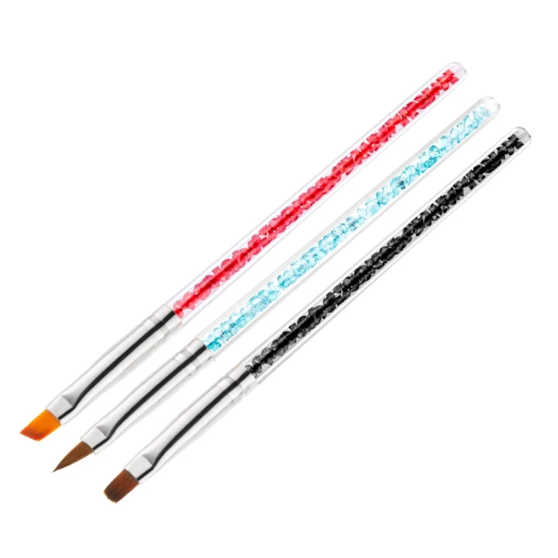 

Тонкая кисть для нейл-арта для французского маникюра, точечная ручка для стразы, инструмент для сбора лайнера, кисть для рисования, для геле...