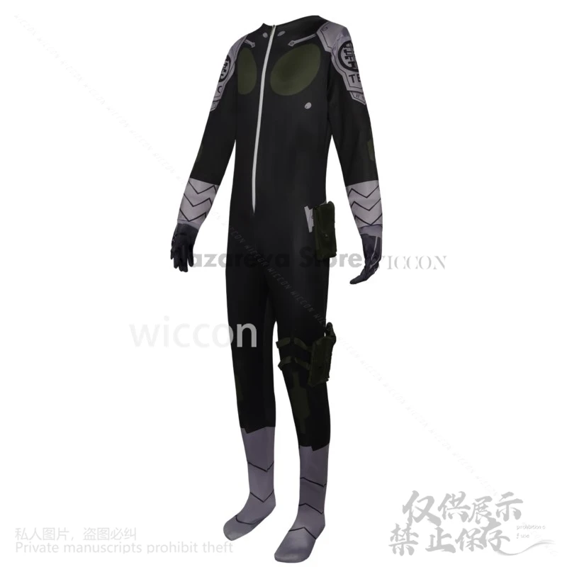 Горячий аниме Монстр No. 8. Косплей Minghai String Костюм Боевая Униформа парик черного и