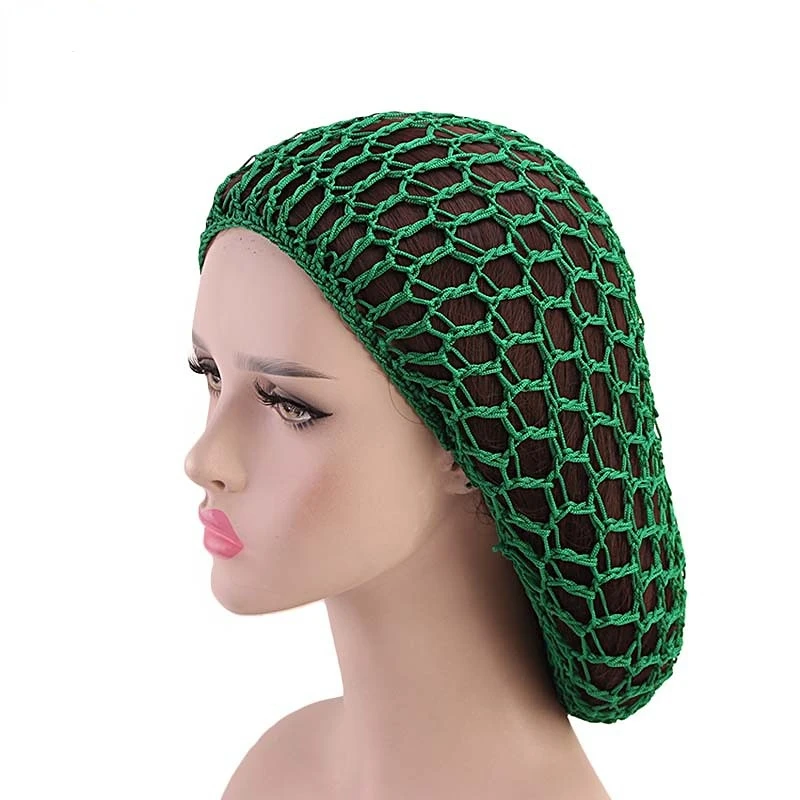 

Fashion Lady Weaving Network Mesh Plate Hair Hat Nightcap Hair Care Cap for Women