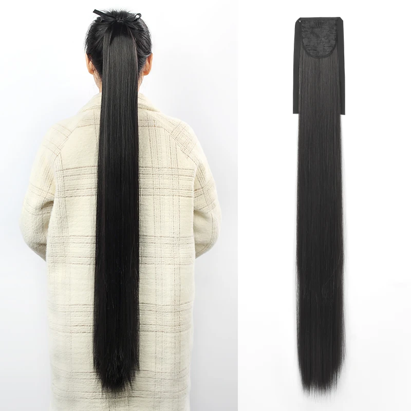 

Волосы JOY & BEAUTY, синтетические волосы, прямые волосы для наращивания конского хвоста, искусственные волосы, парик для наращивания волос, парики с конским хвостом