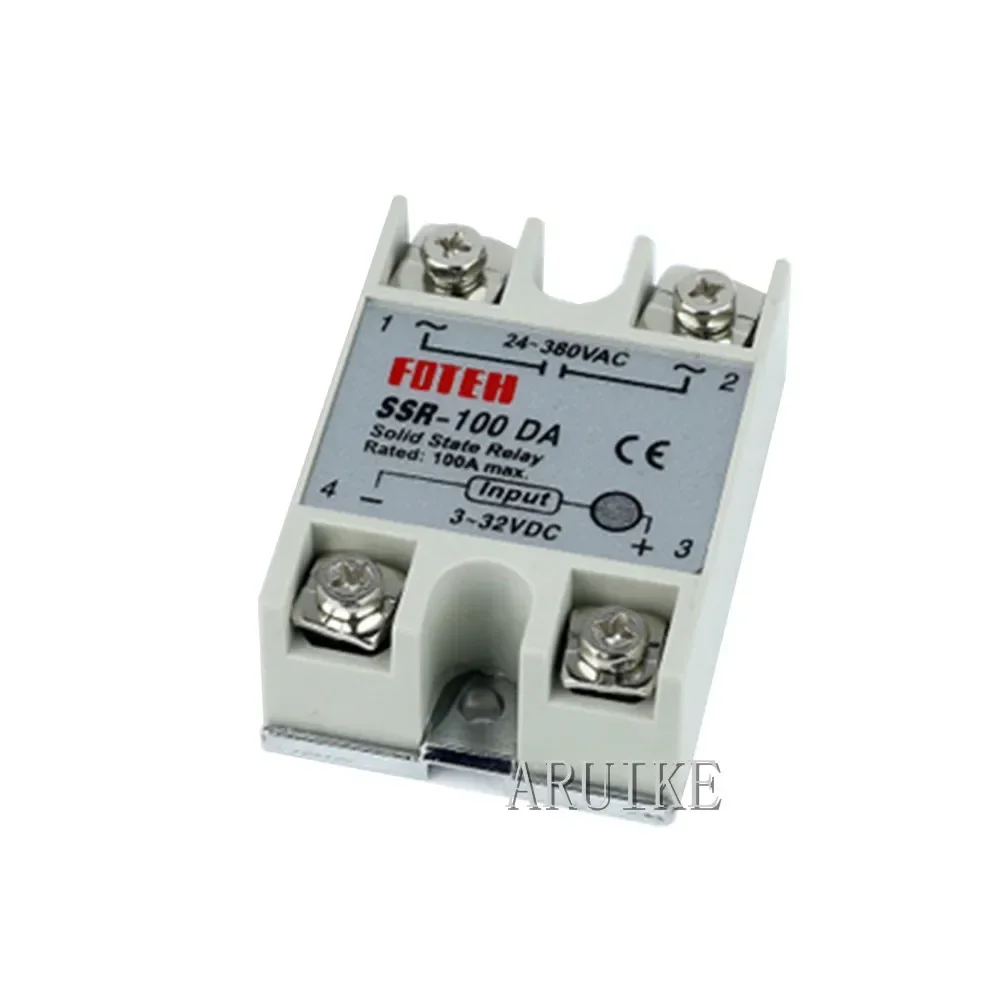 Промышленное твердотельное реле SSR 100A 80AA 90AA 120AA с защитным флагом SSR-100DA/120DA/80DA/90DA
