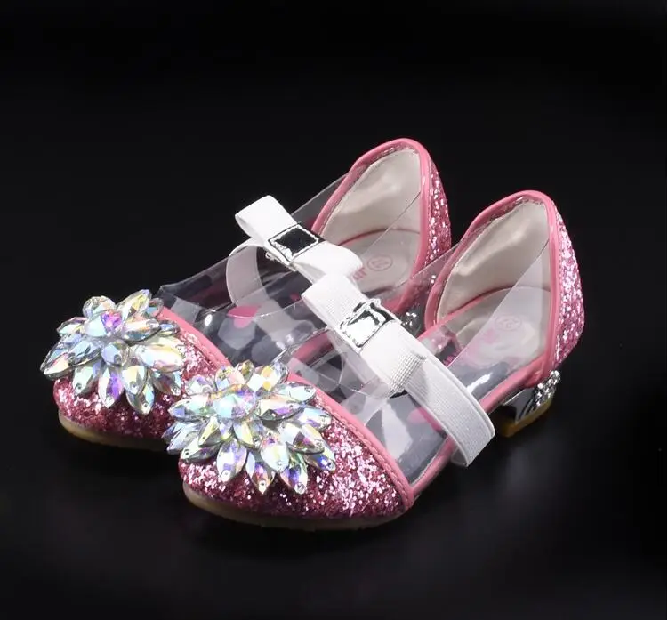 Fashion Princess Crystal Bright Diamond Leather Girl Princess Single Girl Performance High Heels Shoes 6 Fashion Princess Crystal Bright Diamond Leather Girl Princess Single Girl Performance High Heels Shoes 6