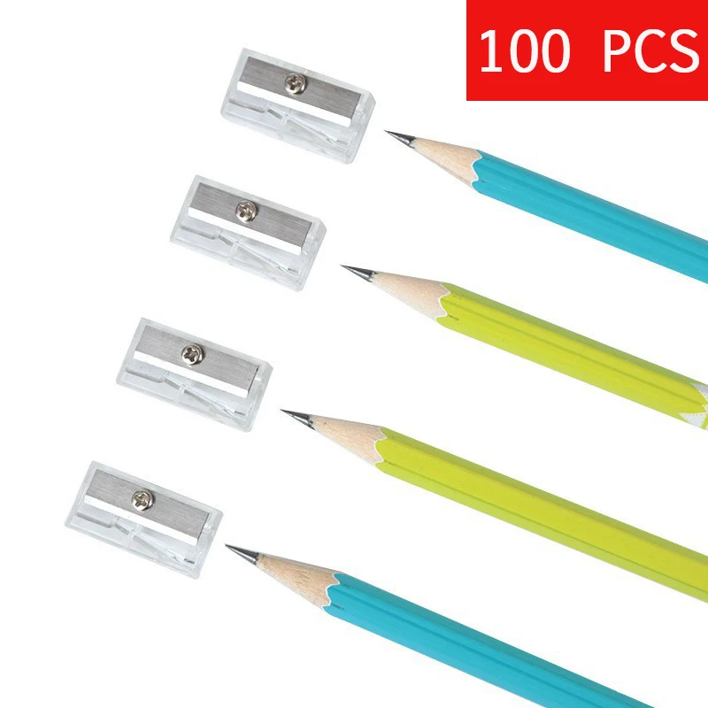Sharpener White Plastic Single Hole Pencil Sharpener Accesso
