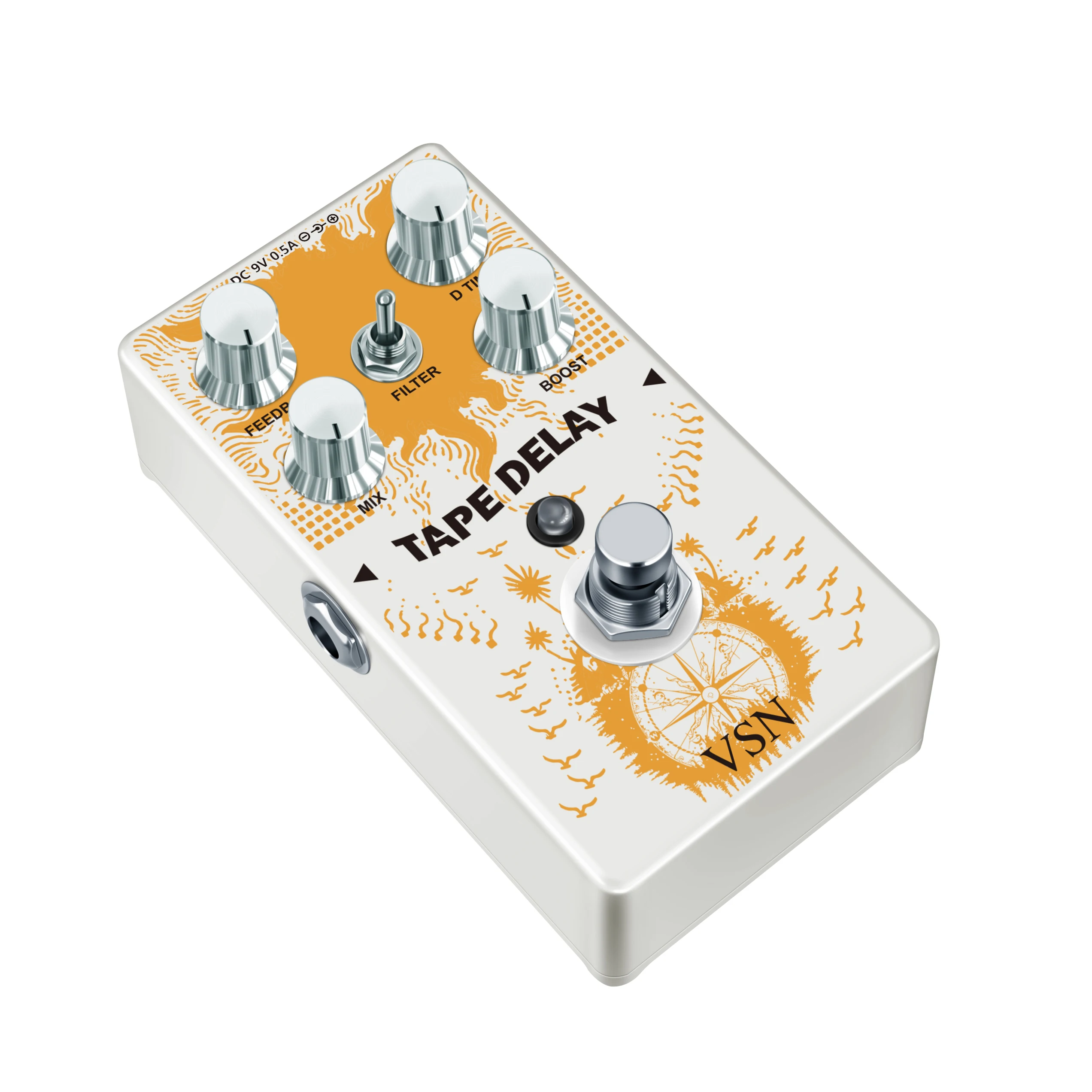 VSN RE-01 Tape Delay Guitar Effect Pedal Combined With Delay And Bass Effects Wide Range Delay Adjustment And Make Real Bass