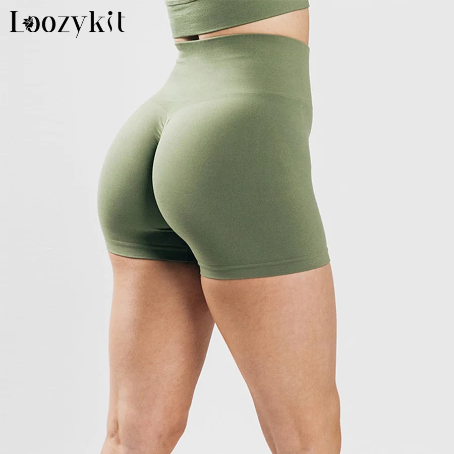 

Новые спортивные шорты с высокой талией, шорты для йоги с эффектом пуш-ап, дышащие модные шорты для бега, тренажерного зала, фитнеса, шорты дл...