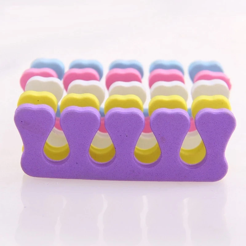 

50/100pcs Nail Art Finger Toe Separators Mix Color Compressed Sponge Soft UV Gel Polish Manicure Pedicure Foot Care Beauty Tools