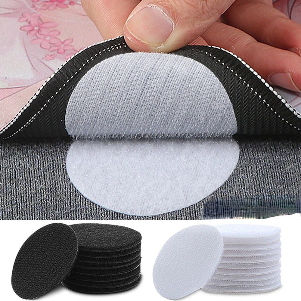 

4/30 Pairs Strong Self Adhesive Fastener Dots Stickers Adhesive Hook Loop Tape for Bed Sheet Sofa Mat Carpet Anti Slip Mat Pads